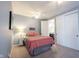 Relaxing bedroom with a ceiling fan, closet, and connected bathroom at 208 Coatsville Dr, Westfield, IN 46074