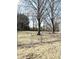 Fenced backyard with mature trees, offering a private outdoor space at 2284 Horizon Blvd, Greenwood, IN 46143