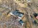 Aerial view of a single-Gathering home with a private driveway, and a spacious backyard at 24535 Jerkwater Rd, Sheridan, IN 46069