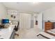 Bedroom with work desk and view to other rooms in the home at 24535 Jerkwater Rd, Sheridan, IN 46069