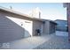 Private backyard with grill, small patio, and detached garages at 3034 N Pennsylvania St # 1, Indianapolis, IN 46205