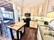 Bright kitchen with modern appliances and spacious island for food preparation at 430 N Park Ave # 302, Indianapolis, IN 46202