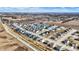 Expansive aerial shot of a suburban neighborhood highlighting the community layout at 526 Carroll St, New Whiteland, IN 46184