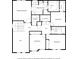 Floor plan showcasing the layout of the bedrooms, bathrooms, laundry, and loft at 526 Carroll St, New Whiteland, IN 46184