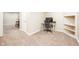 Cozy finished basement area with neutral carpeting, a small desk, and a finished bar area at 538 Cyclamen Chase, Westfield, IN 46074
