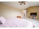Spacious main bedroom with a ceiling fan, plush carpet, and neutral walls at 538 Cyclamen Chase, Westfield, IN 46074