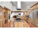 Spacious kitchen with a large island, stainless steel appliances, and wooden floors at 690 N 600 W, Lebanon, IN 46052