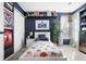 Well-lit bedroom featuring a comfortable bed and ample storage at 7779 Harbour # 51, Indianapolis, IN 46240