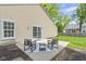 Private patio with stylish outdoor seating perfect for relaxing or entertaining at 9788 Pine Ridge North Dr, Fishers, IN 46038