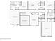 Detailed floor plan of the home's second floor showcasing the layout of bedrooms, bathrooms, and closet space at 9956 Hickory Ridge Dr, Zionsville, IN 46077