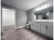 Bathroom features a double vanity, a toilet, and a walk-in closet at 103 N Brenrich Rd, Pendleton, IN 46064