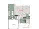 Layout of the first floor featuring kitchen, Gathering room, owner's suite, and a two-car garage at 1089 Knoll St, Greenwood, IN 46143