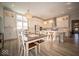 Open-concept kitchen and dining area featuring modern appliances and plenty of seating at 1225 Stonehaven Dr, Westfield, IN 46074