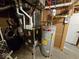 Basement featuring a water heater and HVAC system at 12889 Girvan Way, Fishers, IN 46037