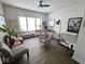 Bright room with neutral tones and a workstation setup with views to the exterior at 12889 Girvan Way, Fishers, IN 46037
