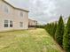 Spacious backyard with a well-maintained lawn, privacy fence, and lush trees, offering a serene outdoor space at 1427 Broyles Ln, Indianapolis, IN 46231