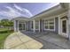 Spacious, open patio featuring sliding doors to the home's interior at 16822 Imperial Ct, Fishers, IN 46040
