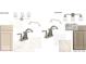 Stylish owner's bath showcasing elegant fixtures and finishes at 16822 Imperial Ct, Fishers, IN 46040