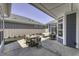 Inviting outdoor patio with modern furniture, perfect for entertaining guests at 16822 Imperial Ct, Fishers, IN 46040