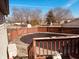 Backyard featuring a deck and an in-ground pool covered for the winter months at 2317 Lincoln Dr, Cicero, IN 46034