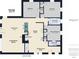 Detailed floor plan showing layout of bedrooms, bathrooms, kitchen, and living areas at 2613 E 7Th St, Anderson, IN 46012