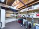 Basement storage room with built in shelves at 3016 Sheridan St, Anderson, IN 46016