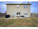 Spacious backyard with a concrete patio at 307 Blue Spruce Dr, Pendleton, IN 46064