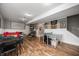 Spacious finished basement area featuring ping pong table and entertainment space at 307 Blue Spruce Dr, Pendleton, IN 46064
