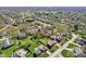 An aerial view showing the community, park, golf course and homes, offering serene living at 3376 Scramble Dr, Greenwood, IN 46143