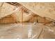 Spray foam insulated attic showing rafters and decking on the floor at 3376 Scramble Dr, Greenwood, IN 46143