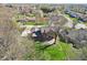 An aerial view of the property featuring a patio and spacious backyard perfect for outdoor gatherings at 3376 Scramble Dr, Greenwood, IN 46143