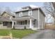 Well-maintained two-story home featuring a covered front porch and a private driveway at 4317 N Park Ave, Indianapolis, IN 46205