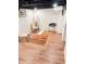 Finished basement with updated flooring and decor at 633 E 32Nd St, Indianapolis, IN 46205