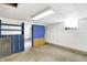 Unfinished basement showcasing an open area with storage and potential for customization at 6838 Hague Rd, Indianapolis, IN 46256