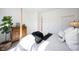 Bright bedroom featuring a four-poster bed, natural light, and plant in a woven basket at 720 Keck Way, Westfield, IN 46074