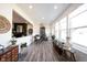 Sun-filled living area featuring recessed lighting, large windows, and wood flooring at 720 Keck Way, Westfield, IN 46074