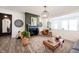Cozy living room featuring a fireplace with decorative mantle and stylish furniture at 720 Keck Way, Westfield, IN 46074