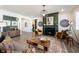 Spacious living room showcasing a fireplace, stylish furniture, and an open layout at 720 Keck Way, Westfield, IN 46074