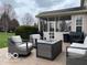 Outdoor patio featuring plush outdoor furniture, perfect for entertaining at 8654 Arailia Dr, Plainfield, IN 46168