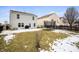 A fenced backyard offering a green space with a patio, grill, and recreational space at 9698 W Lantern Ln, Pendleton, IN 46064