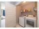 Bright laundry room with modern appliances and ample storage, offering convenience and efficiency at 1208 Chapman Dr, Westfield, IN 46074