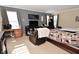Cozy bedroom featuring a comfortable chair, neutral tones, and carpet flooring at 1905 Windsor Ln, Danville, IN 46122