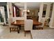 Dining area with table and chairs overlooking the living room at 1905 Windsor Ln, Danville, IN 46122