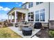 Backyard features patio with a seating area at 19795 Chatham Shore Ln, Westfield, IN 46074