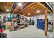 Unfinished basement space provides plenty of storage and potential for recreation at 19795 Chatham Shore Ln, Westfield, IN 46074