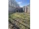 Backyard with a unique dog house at 2027 E Werges Ave, Indianapolis, IN 46237