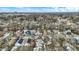 A high-angle view of the residential neighborhood showcases the close proximity of houses and tree coverage at 2402 Adams St, Indianapolis, IN 46218