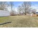 Backyard with grass and mature trees at 2420 Sheffield Ave, Anderson, IN 46011