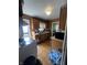 Cozy kitchen with wooden cabinets and a view to the backyard at 3451 Brouse Ave, Indianapolis, IN 46218