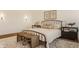 Cozy bedroom featuring neutral décor, decorative lighting, and a patterned rug at 3588 Marketplace Ct, Zionsville, IN 46077